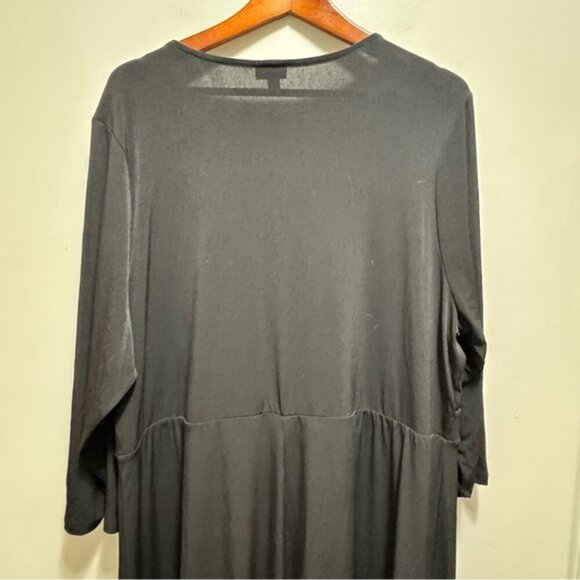 Torrid Tea Length Studio Knit Deep V Bodycon Dress Size 3x Classic - Picture 10 of 14